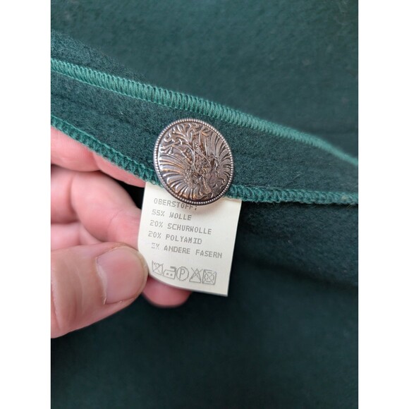 Petressa Blazer Women's 46 Green Wool Blend Edelweiss Embroidery Evergreen VTG - Picture 8 of 11